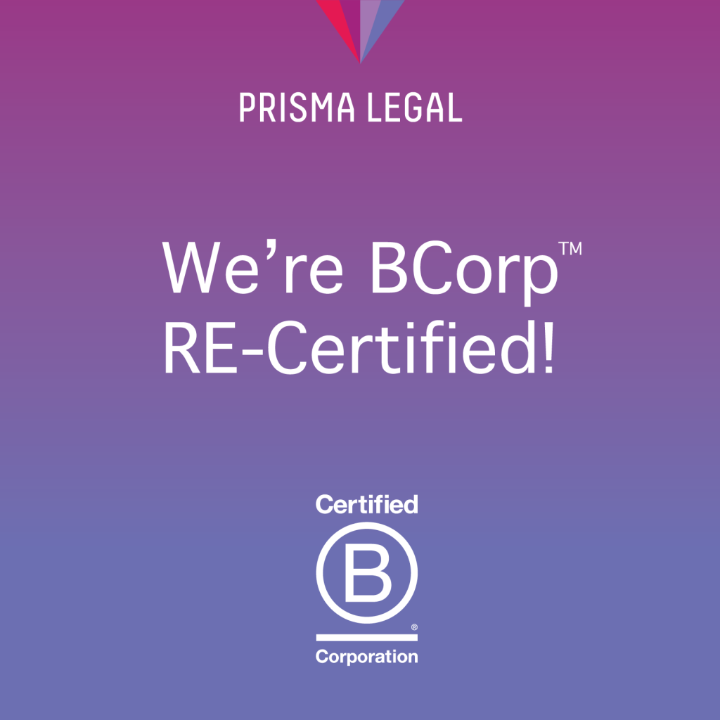Prisma Legal Marks Three Years of Impact with B Corp Recertification